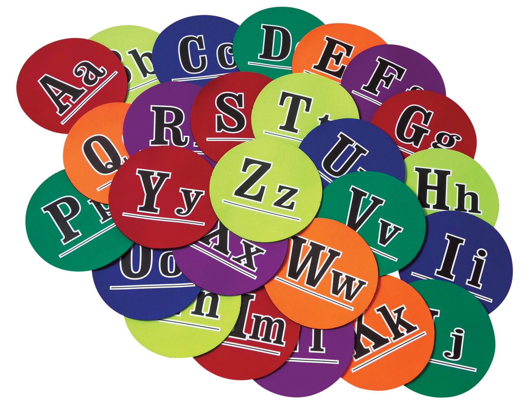 Image for FlagHouse Neoprene Alphabet Spot Markers, Set of 26 from School Specialty